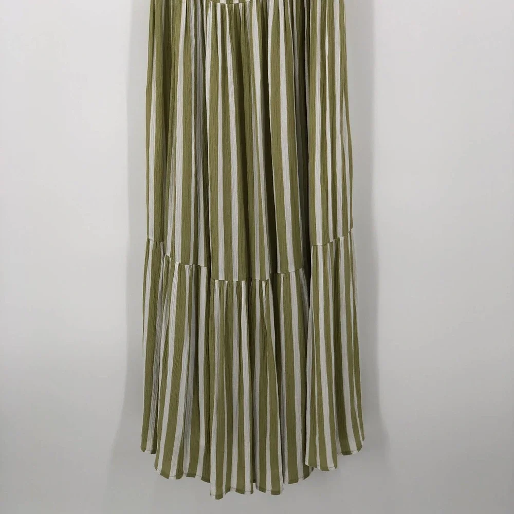 MICHAEL MICHAEL KORS Striped Tie-Sleeve Maxi Dress XS - Picture 6 of 12